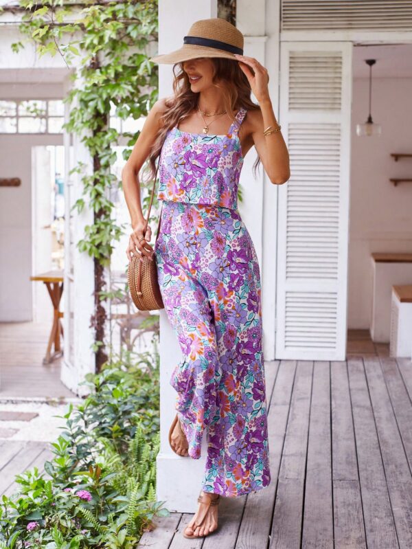 Mono Boho de Tirantes con Espalda Descubierta y Pantalón Largo - Image 10