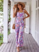Mono Boho de Tirantes con Espalda Descubierta y Pantalón Largo