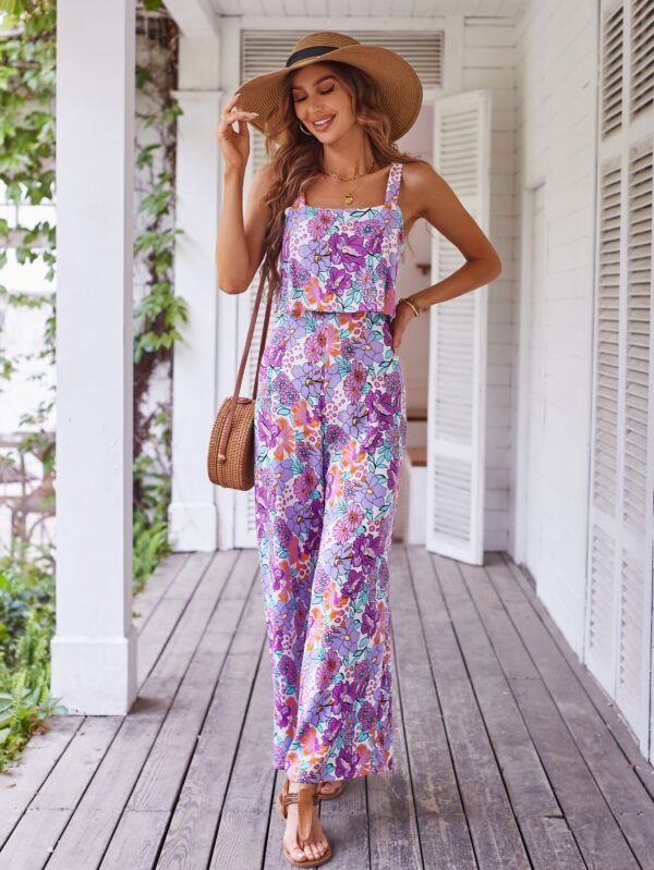 Mono Boho de Tirantes con Espalda Descubierta y Pantalón Largo - Image 11