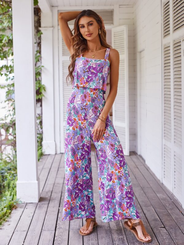 Mono Boho de Tirantes con Espalda Descubierta y Pantalón Largo - Image 12