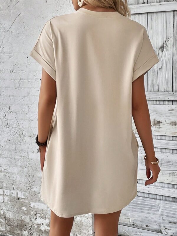 Vestido Casual Manga Murciélago con Bolsillo Oculto - Image 60