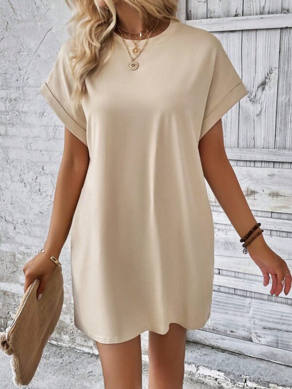 Vestido Casual Manga Murciélago con Bolsillo Oculto - Image 63