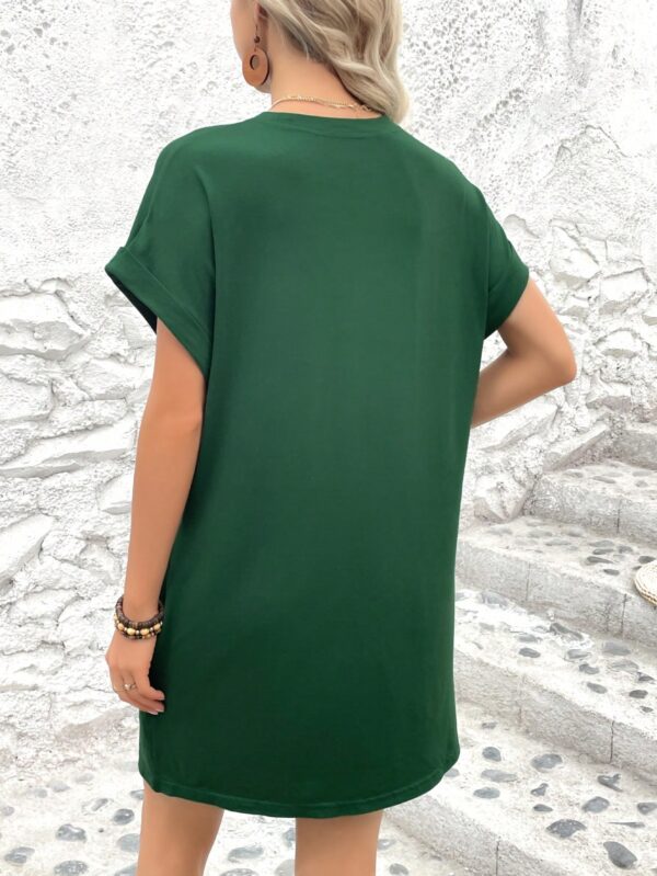 Vestido Casual Manga Murciélago con Bolsillo Oculto - Image 118