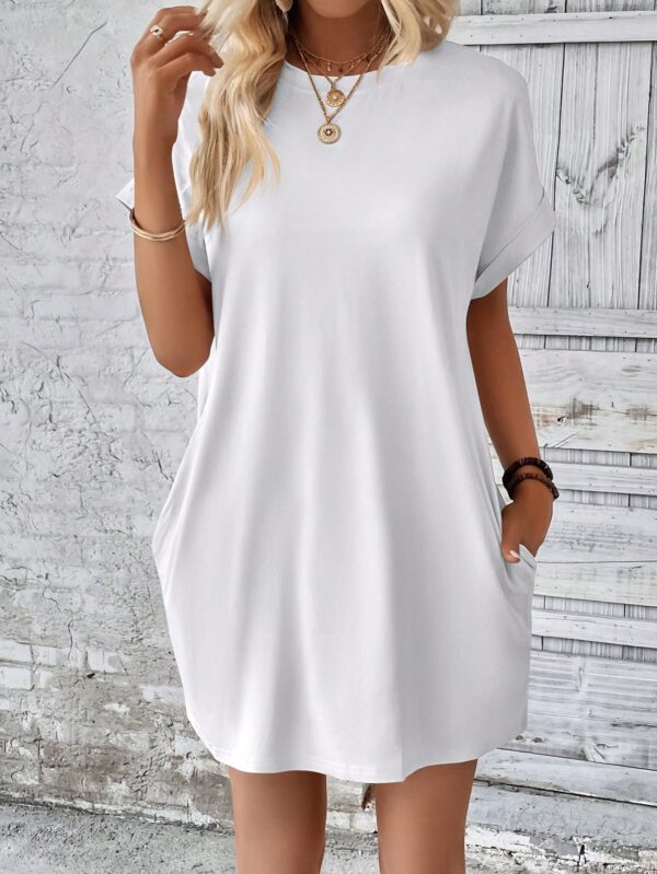 Vestido Casual Manga Murciélago con Bolsillo Oculto - Image 22