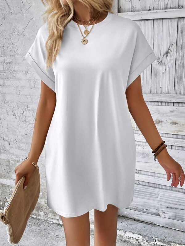 Vestido Casual Manga Murciélago con Bolsillo Oculto - Image 23