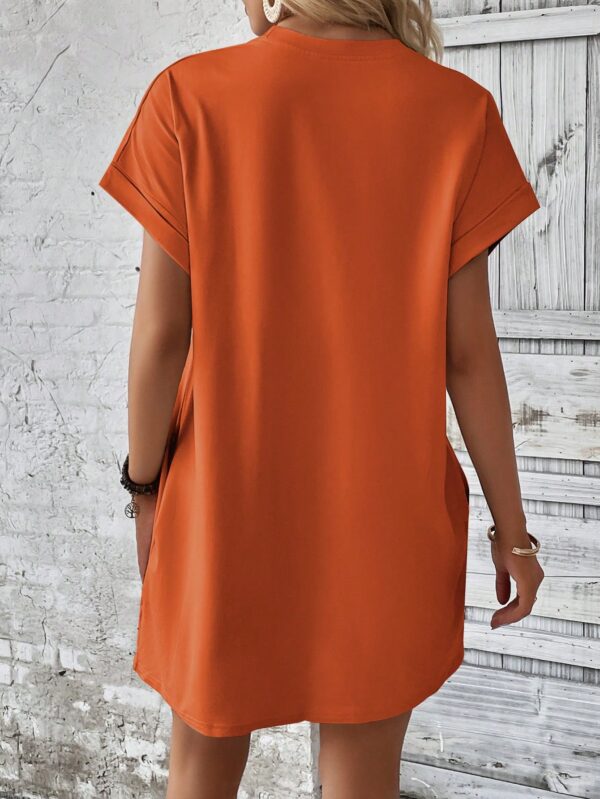 Vestido Casual Manga Murciélago con Bolsillo Oculto - Image 124