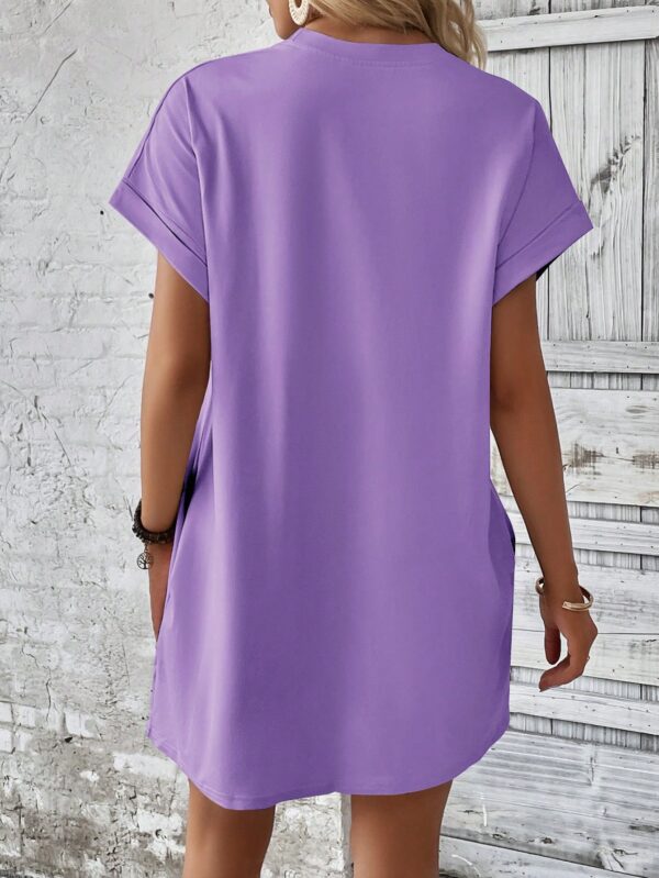 Vestido Casual Manga Murciélago con Bolsillo Oculto - Image 141