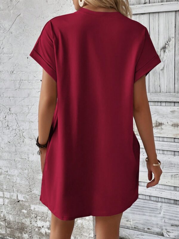 Vestido Casual Manga Murciélago con Bolsillo Oculto - Image 27