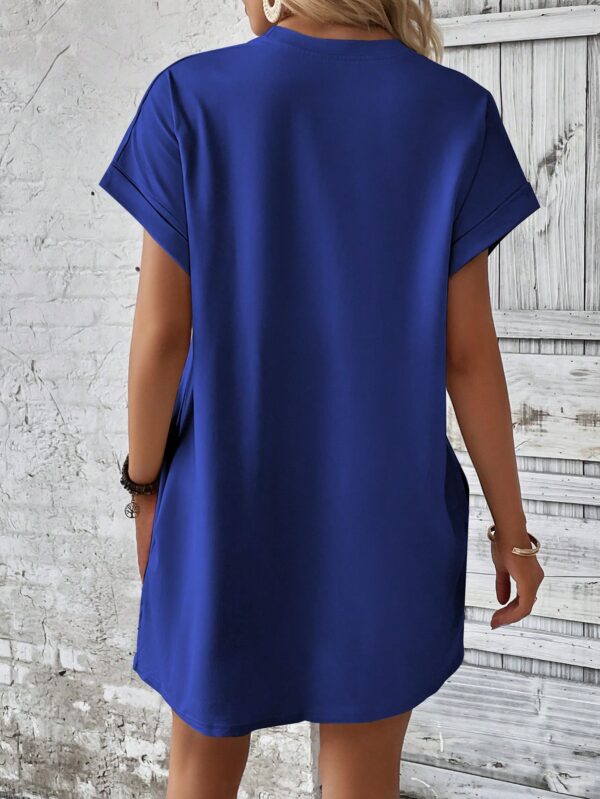 Vestido Casual Manga Murciélago con Bolsillo Oculto - Image 89