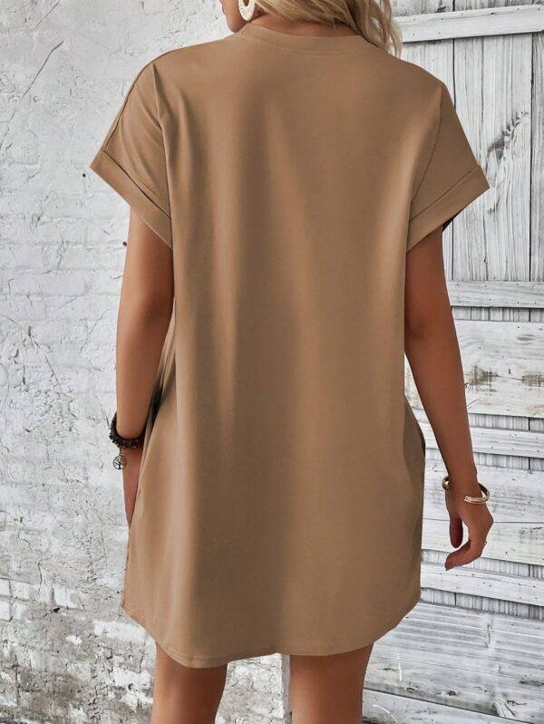Vestido Casual Manga Murciélago con Bolsillo Oculto - Image 72