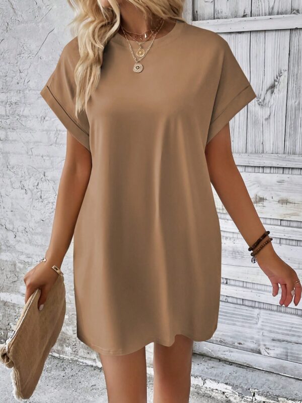 Vestido Casual Manga Murciélago con Bolsillo Oculto - Image 75