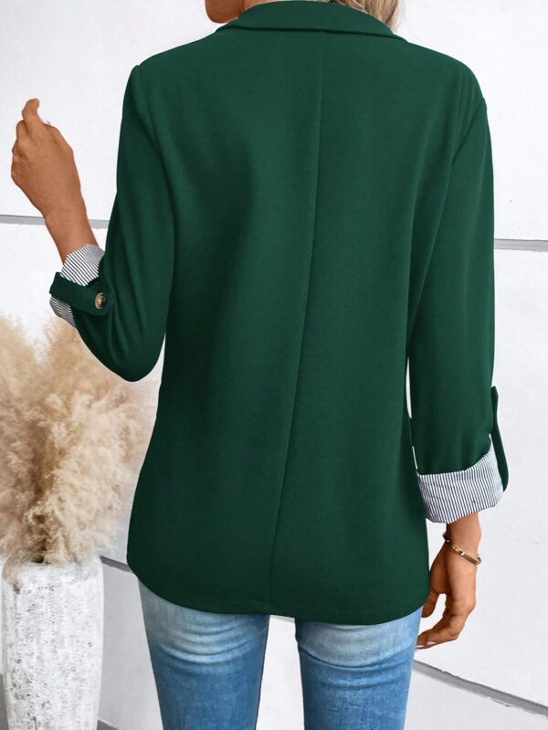 Blazer Casual para Mujer con Manga Ajustable y Botón Único - Image 26
