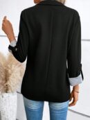 Blazer Casual para Mujer con Manga Ajustable y Botón Único
