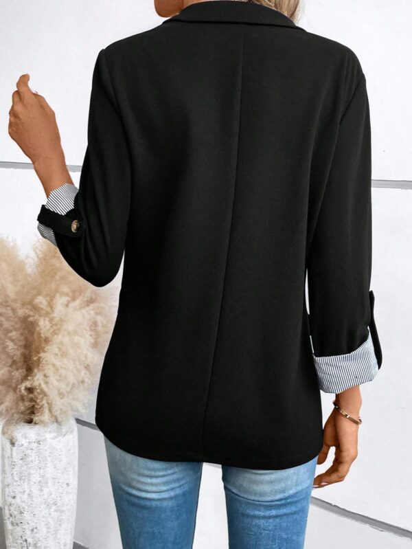 Blazer Casual para Mujer con Manga Ajustable y Botón Único - Image 2