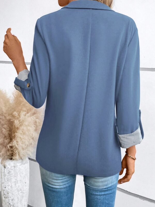 Blazer Casual para Mujer con Manga Ajustable y Botón Único - Image 8