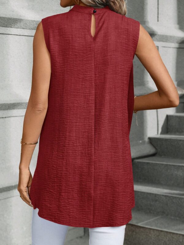 Blusa de Verano Texturizada y Asimétrica sin Mangas - Image 14