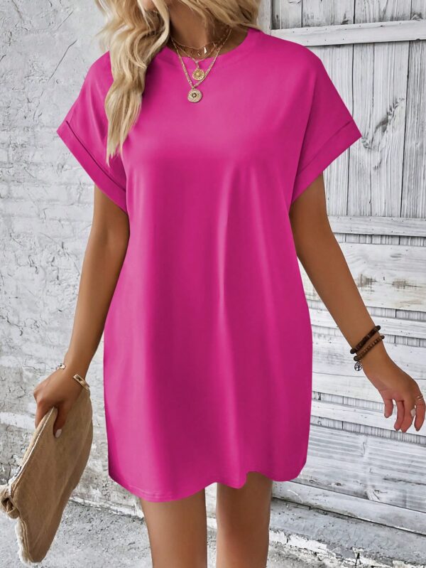 Vestido Casual Manga Murciélago con Bolsillo Oculto - Image 12