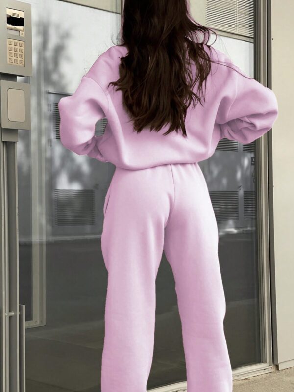 Conjunto de Sudadera y Pantalón con Cierre y Hombros Caídos - Image 35