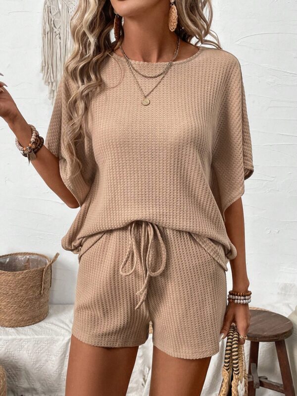 Conjunto de Verano Casual con Top Manga Murciélago y Shorts - Image 21