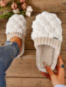 Pantuflas Térmicas Forradas con Suela Gruesa Antideslizante