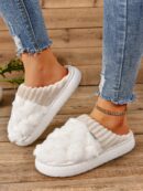Pantuflas Térmicas Forradas con Suela Gruesa Antideslizante