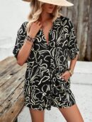 Conjunto Veraniego Bohemio de Blusa y Shorts con Estampado Floral