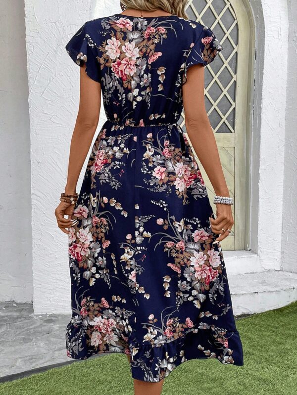 Vestido Maxi con Estampado Floral y Detalles de Volantes - Image 2