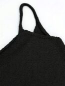 Vestido de Punto Veraniego con Cordón Lateral y Tirantes