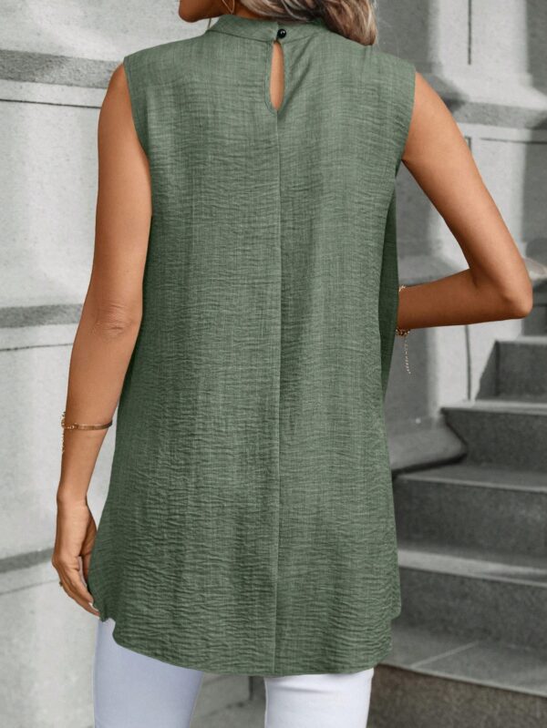 Blusa de Verano Texturizada y Asimétrica sin Mangas - Image 30