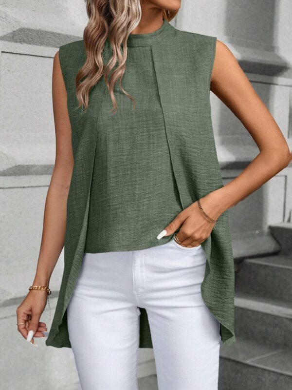 Blusa de Verano Texturizada y Asimétrica sin Mangas - Image 31