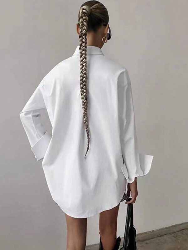 Camisa Relajada Manga Larga para Negocios y Casual - Image 3