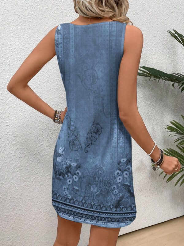 Vestido Bodycon sin Mangas con Estampado de Moda - Image 2