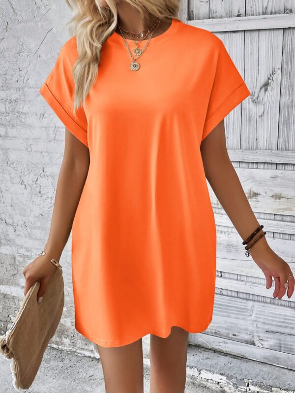 Vestido Casual Manga Murciélago con Bolsillo Oculto - Image 81