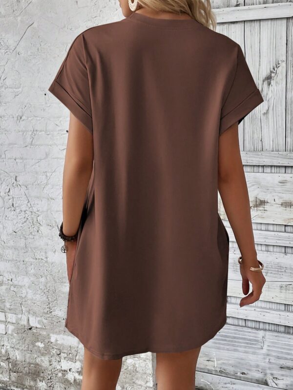 Vestido Casual Manga Murciélago con Bolsillo Oculto - Image 66