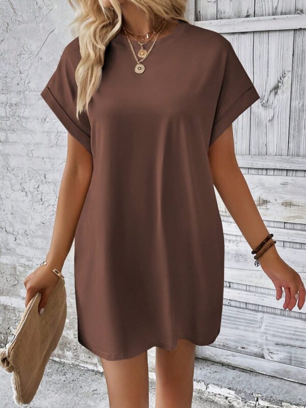 Vestido Casual Manga Murciélago con Bolsillo Oculto - Image 68