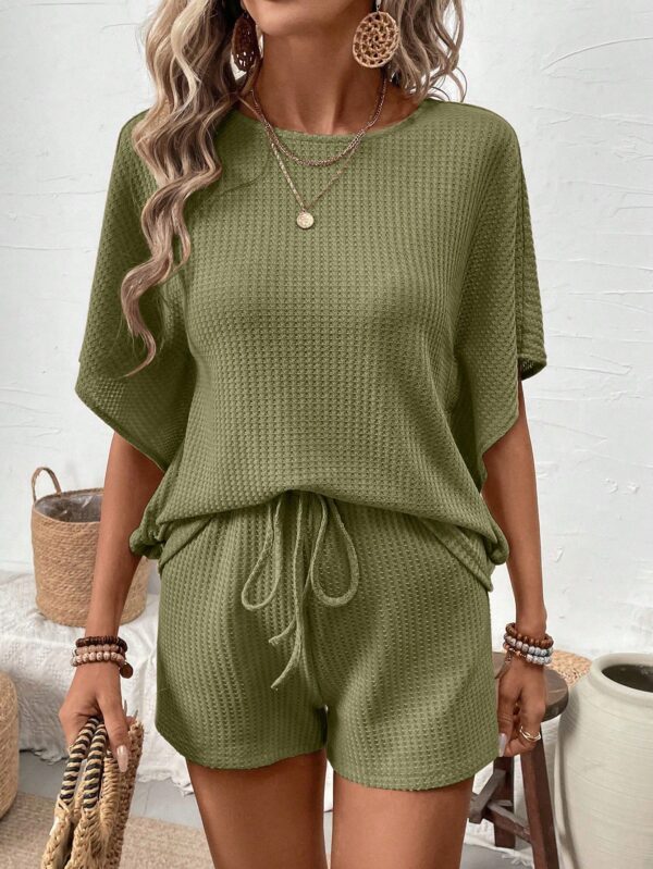 Conjunto de Verano Casual con Top Manga Murciélago y Shorts - Image 28