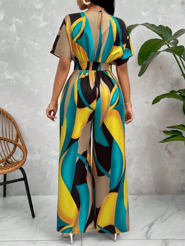 Mono Estampado Floral con Mangas Murciélago y Cinturón - Image 32