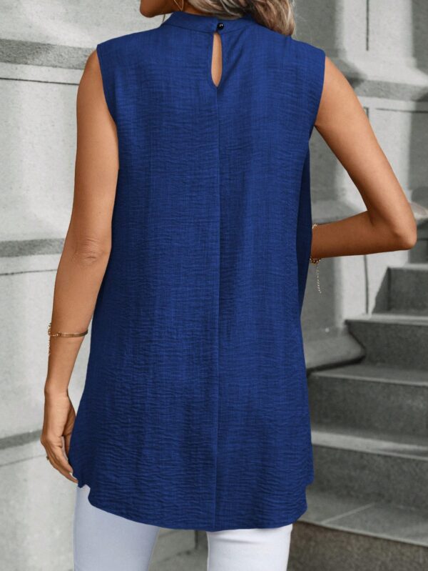 Blusa de Verano Texturizada y Asimétrica sin Mangas - Image 36