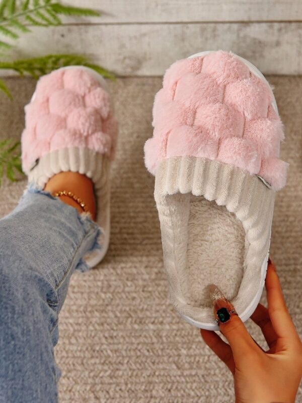 Pantuflas Térmicas Forradas con Suela Gruesa Antideslizante