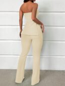 Conjunto Bandeau y Falda Maxi con Abertura Lateral