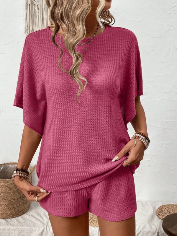 Conjunto de Verano Casual con Top Manga Murciélago y Shorts - Image 32