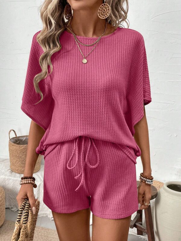 Conjunto de Verano Casual con Top Manga Murciélago y Shorts - Image 33