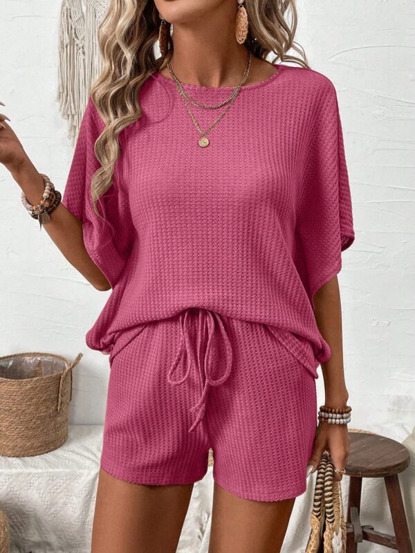 Conjunto de Verano Casual con Top Manga Murciélago y Shorts - Image 34