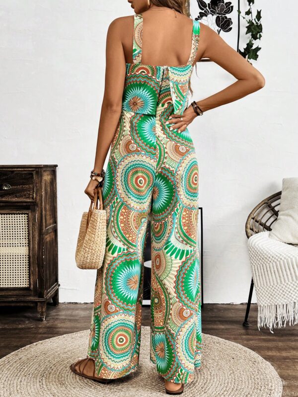 Mono Boho de Tirantes con Espalda Descubierta y Pantalón Largo - Image 2