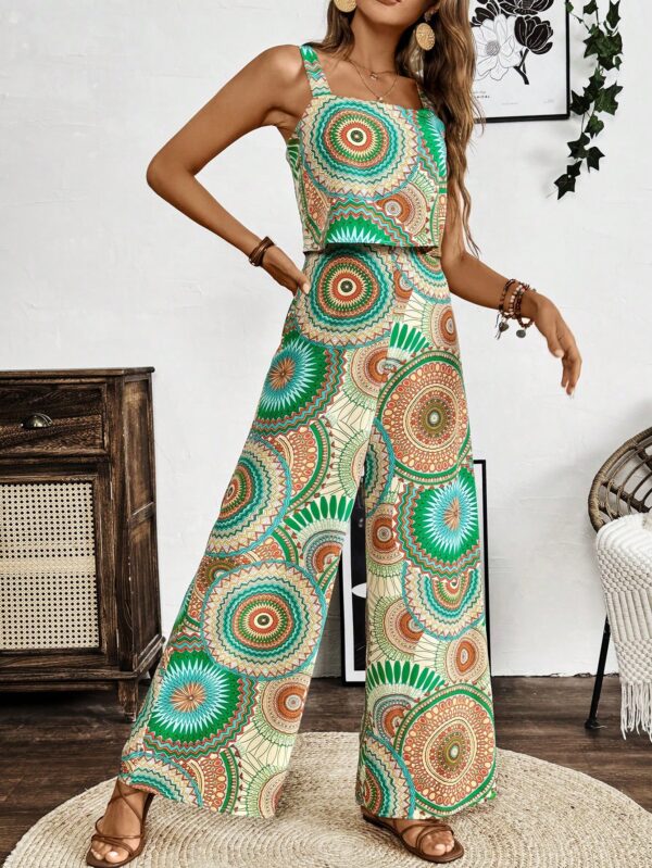 Mono Boho de Tirantes con Espalda Descubierta y Pantalón Largo - Image 4