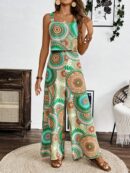 Mono Boho de Tirantes con Espalda Descubierta y Pantalón Largo