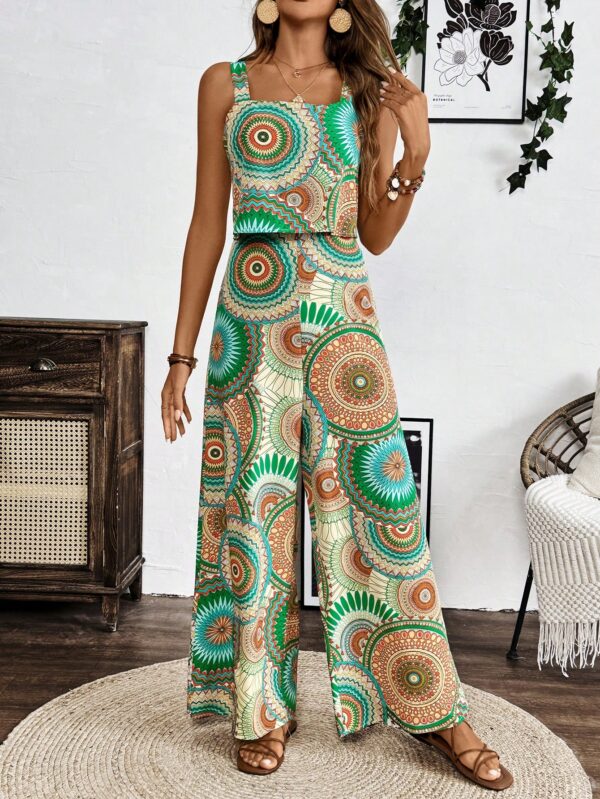 Mono Boho de Tirantes con Espalda Descubierta y Pantalón Largo - Image 5
