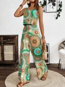 Mono Boho de Tirantes con Espalda Descubierta y Pantalón Largo