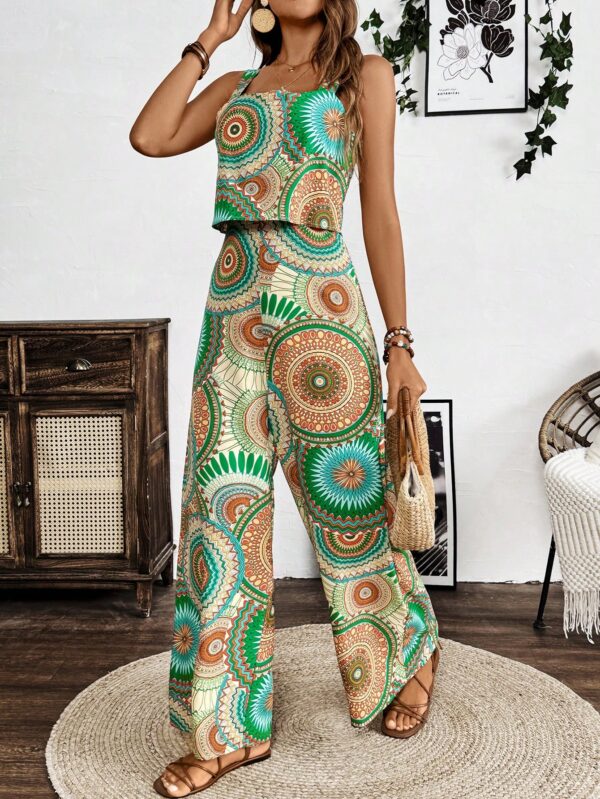 Mono Boho de Tirantes con Espalda Descubierta y Pantalón Largo - Image 6