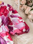 Vestido Maxi Estampado Floral con Cuello en V y Cintura Ajustable